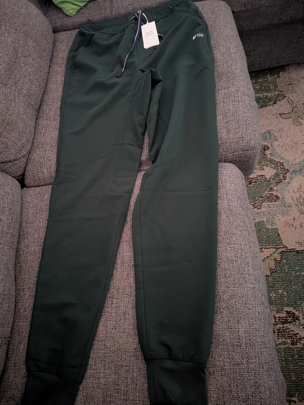 FIGS Women's Dark Green Jogger Pants